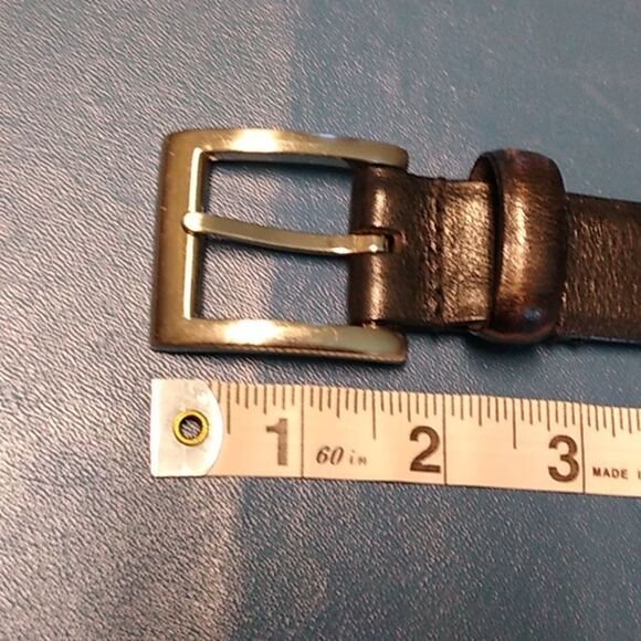 Black Leather Men's Belt Wilson Leather size Large - Picture 8 of 8